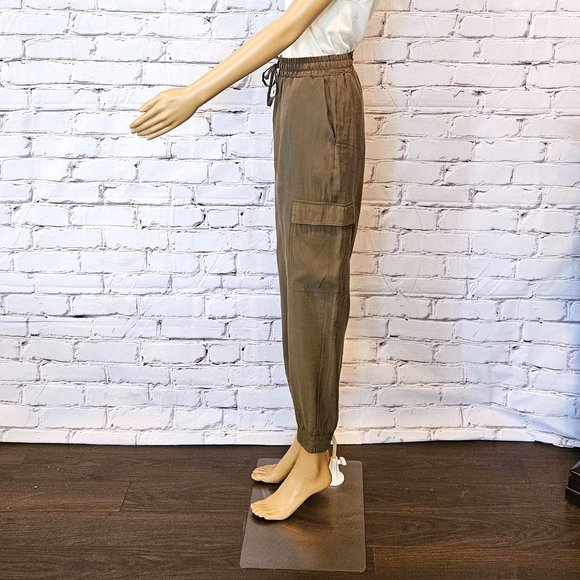 STUDIO POINT, olive green cargo pants - Picture 6 of 11